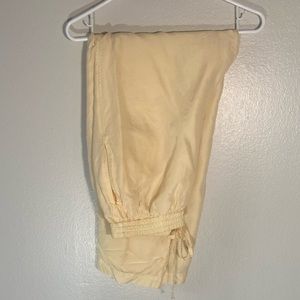 Vintage yellow windbreaker pants